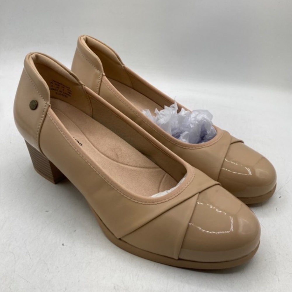 Dream Pairs Nude Block Heel Pumps | Size 11 | Comfort Work Shoes | New
